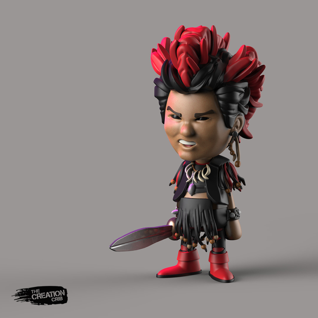 Brian Baity - Rufio of the lost boys Cribblet designer toy (fanart)