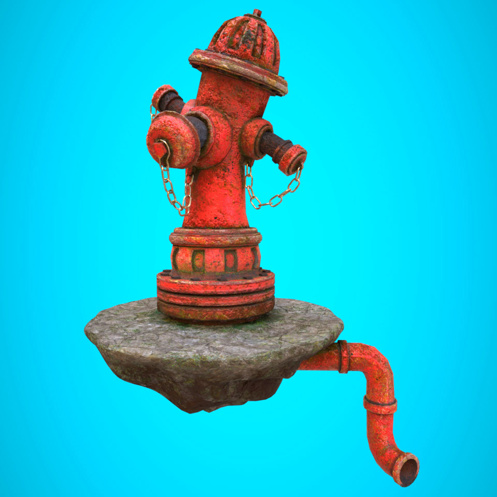 Artstation Cartoon Fire Hydrant Joaquin Navone