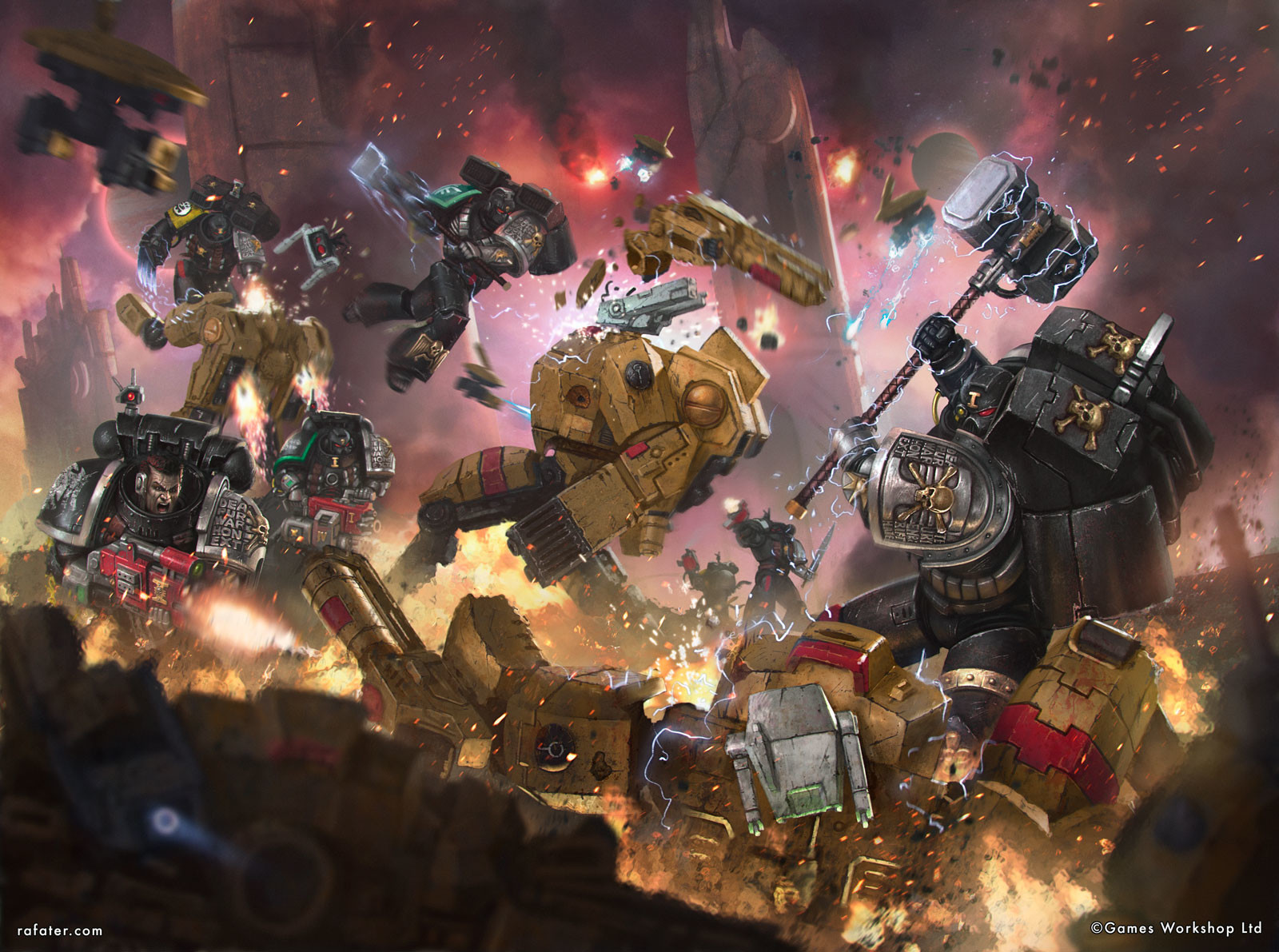 Deathwatch vs Tau battlesuits
