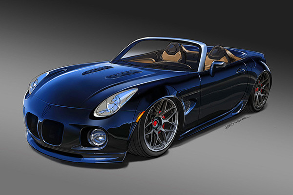 Artstation Pontiac Solstice Concept Rendering Bruce Kaiser