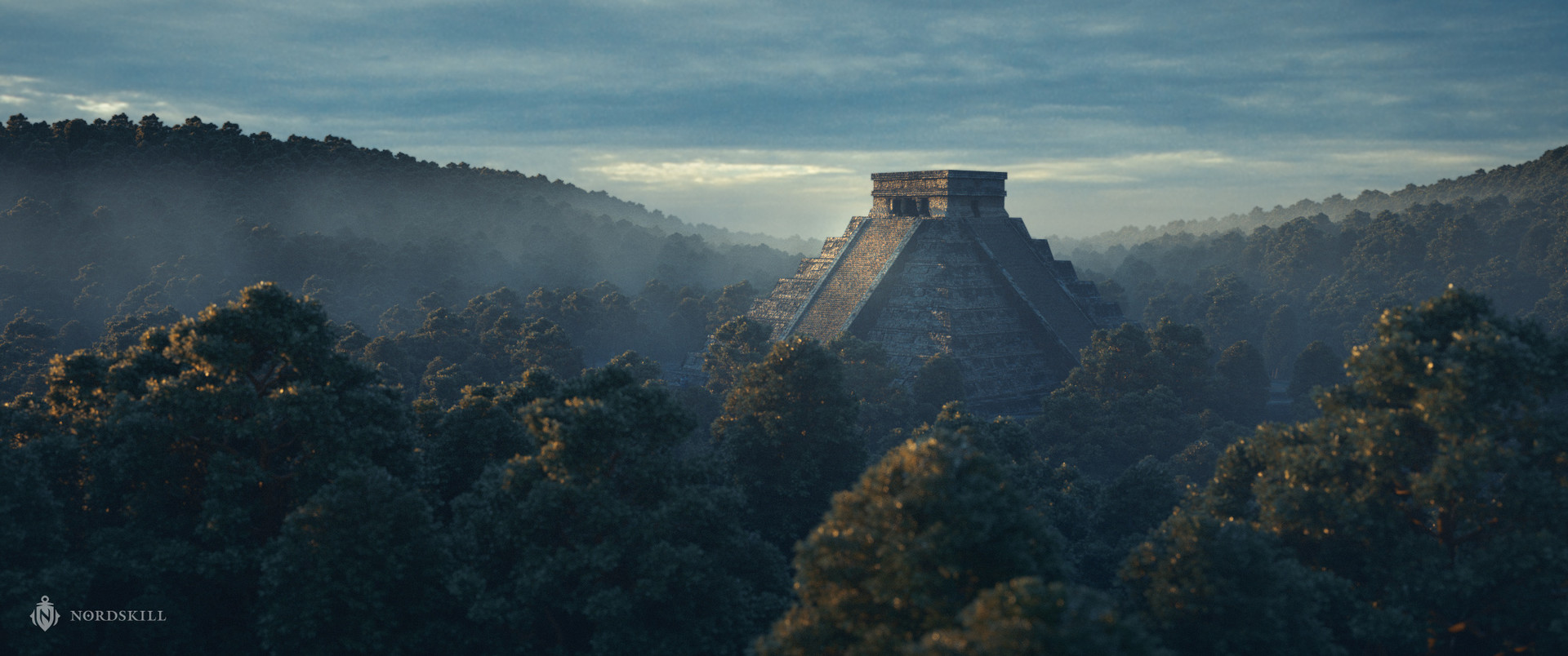 Artstation Aztec Matte Painting Aleksei Segodin