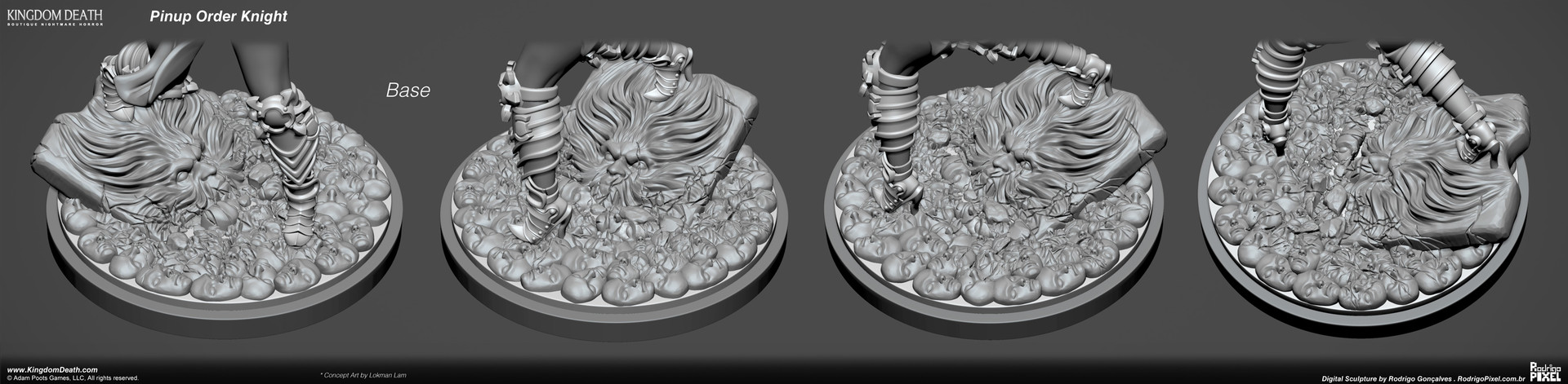Artstation Kingdom Death Pinup Order Knight Miniature