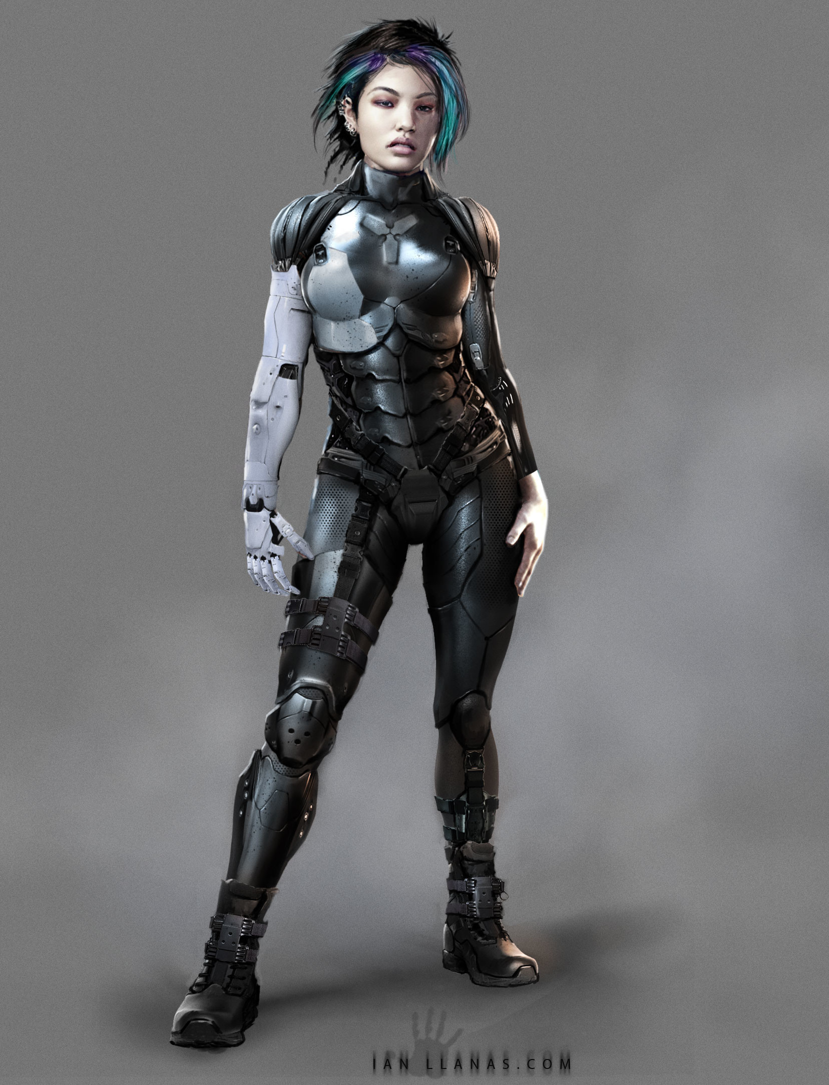 Cyberpunk character concept фото 64