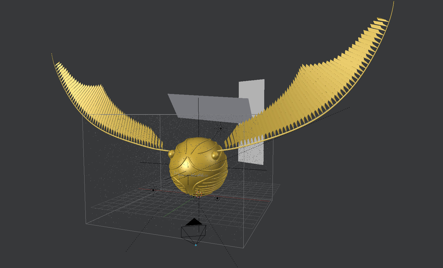 Goldener Schnatz 3D-Modell