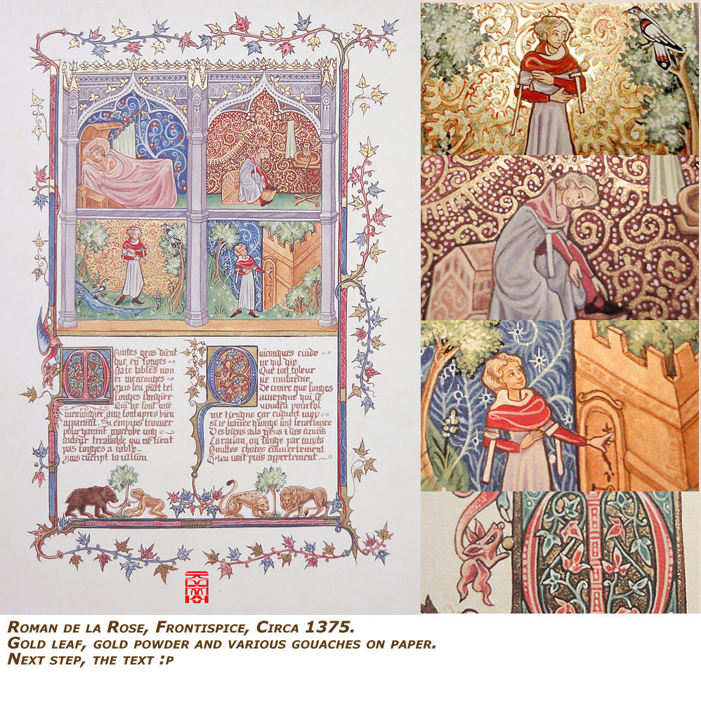 Roman de la Rose - first page - 1375