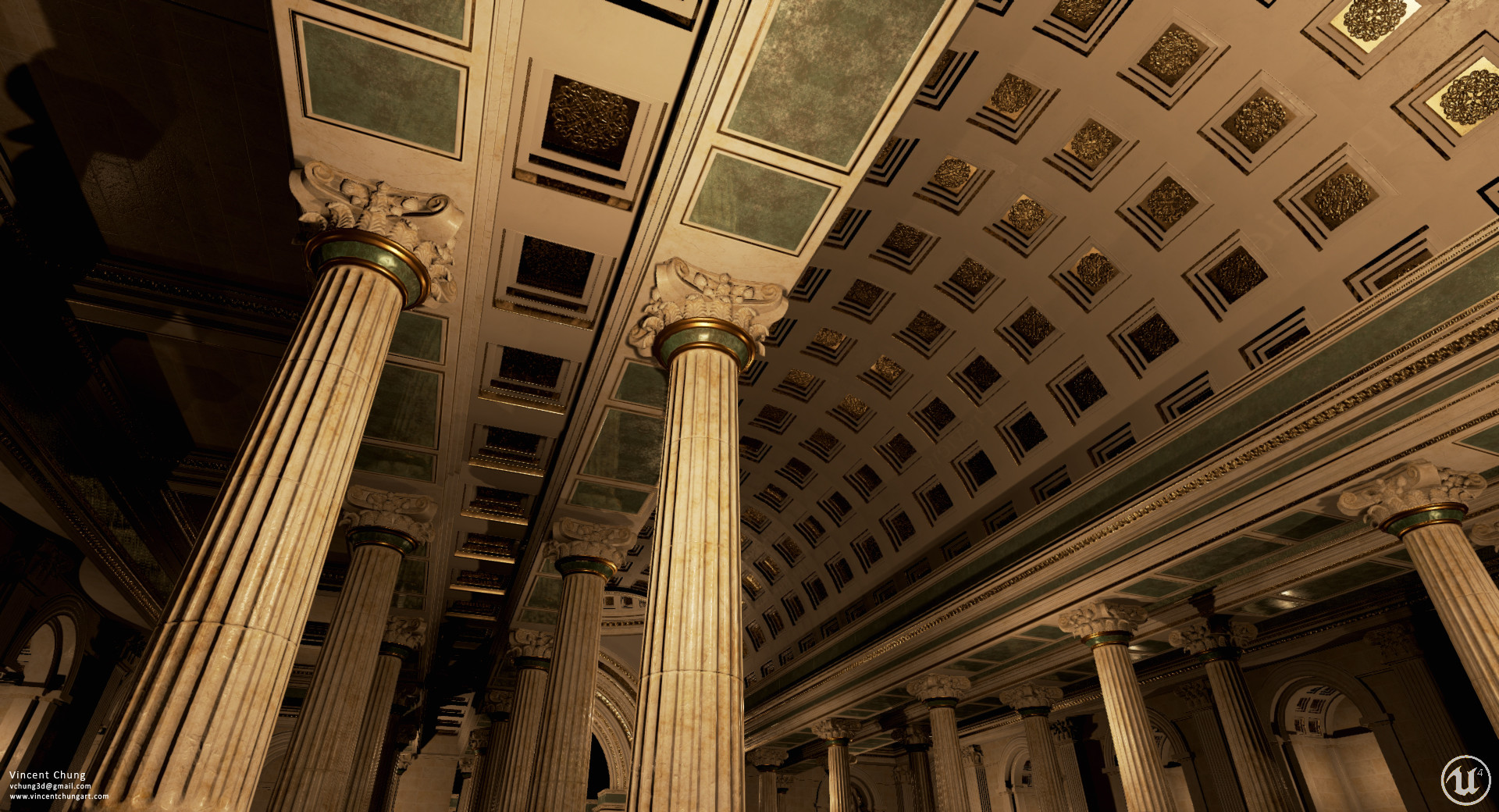 Vincent Chung - UE4 Greek Temple - Hallway