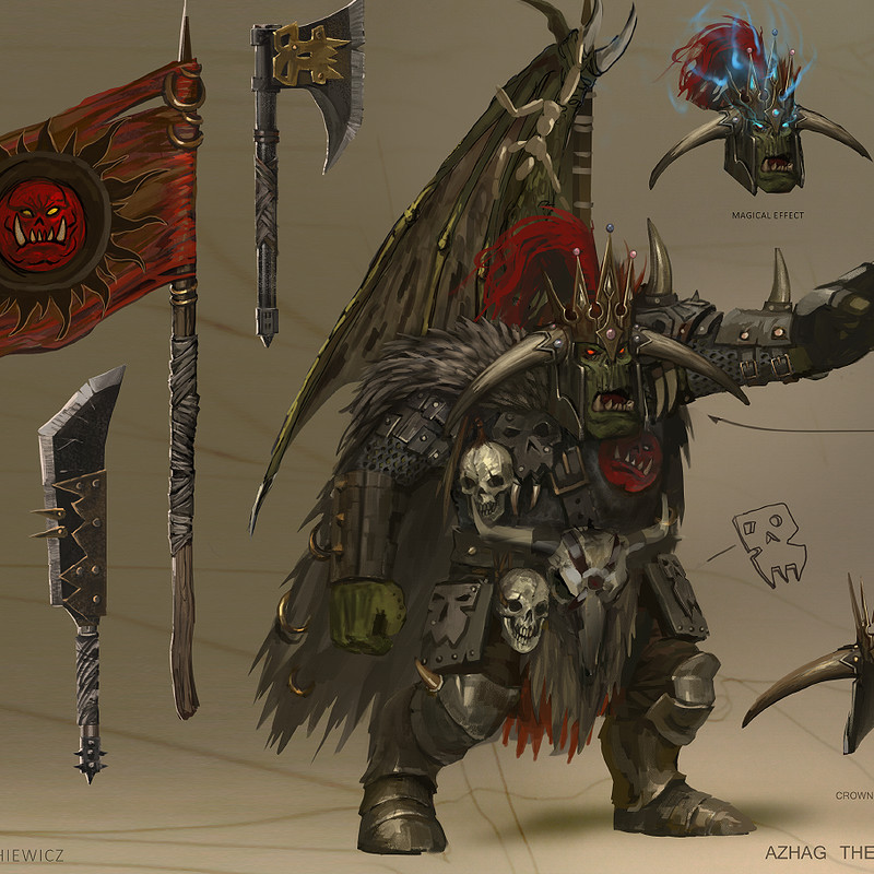 ArtStation Total War Warhammer Concept Art Azhag the Slaughterer
