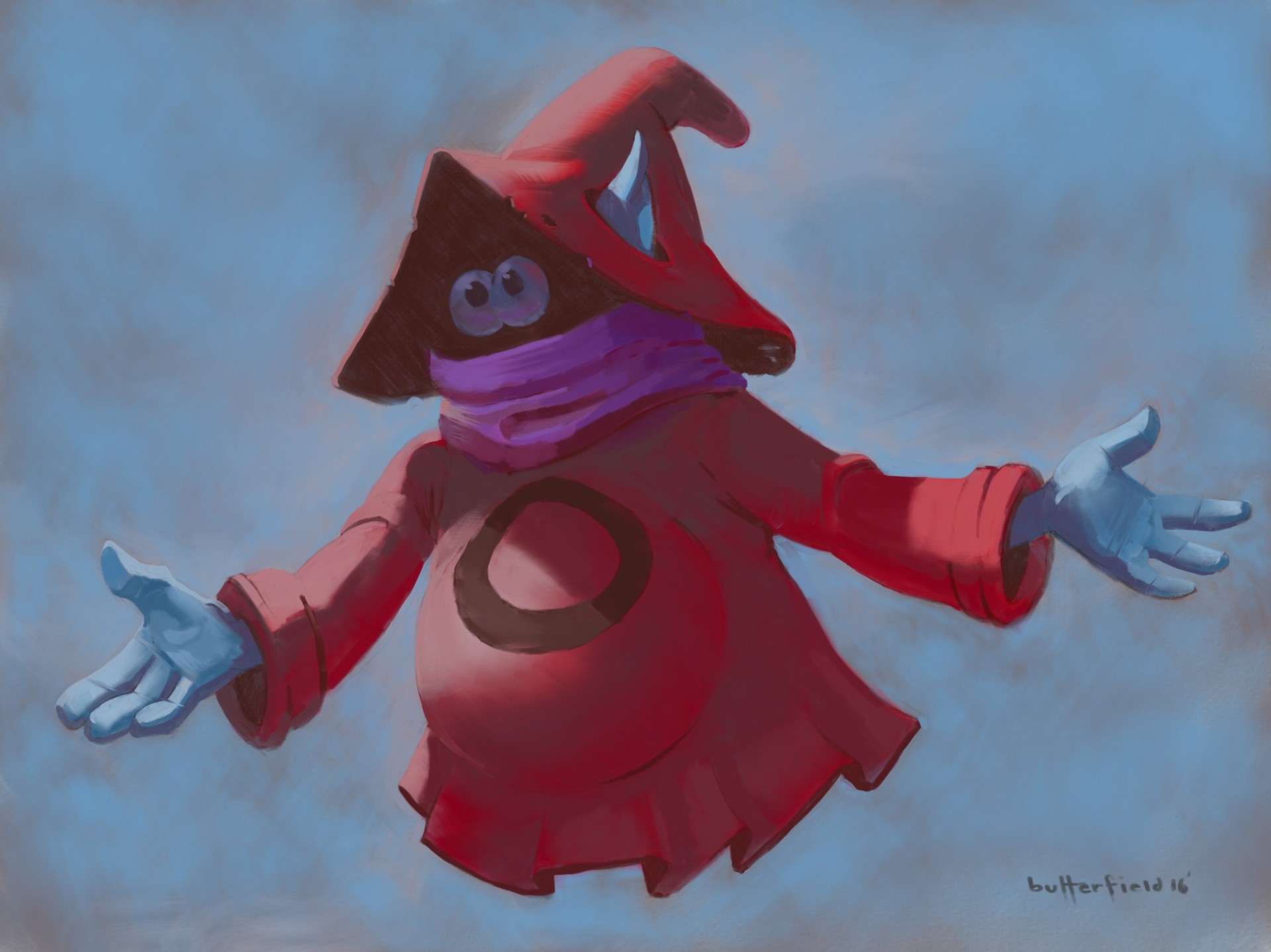 My kid wanted me to draw a picture of Orko so I looked up some reference an...