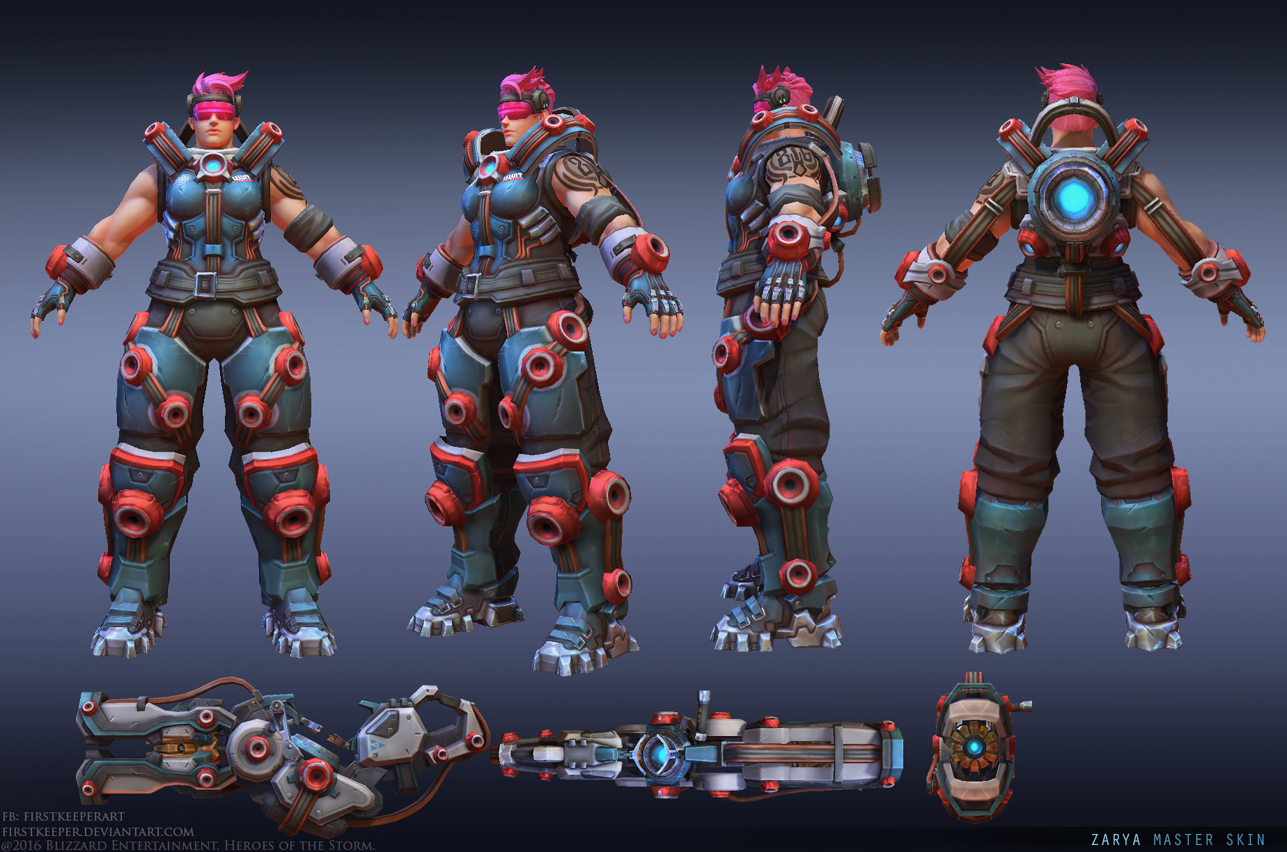 Artstation Zarya For Heroes Of The Storm First Keeper