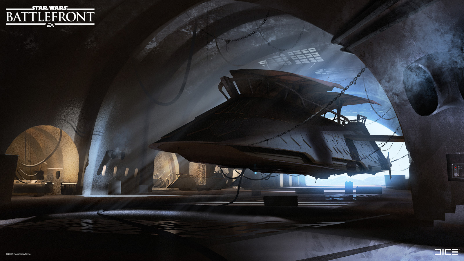 Jabba's Palace Concept Art  for the Star Wars Battlefront Outer Rim DLC. (2015)