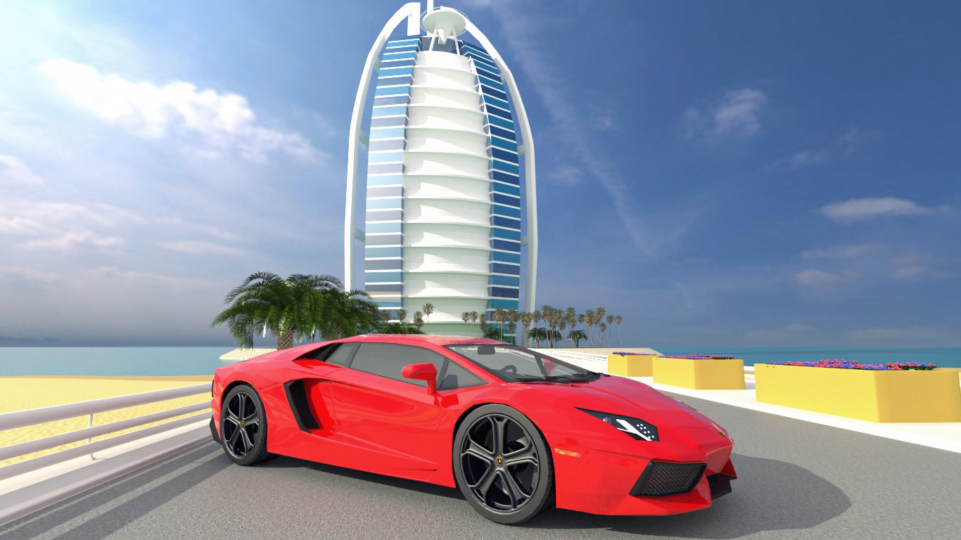 ArtStation - Lamborghini in Dubai