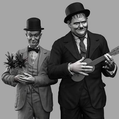 Laurel and Hardy statue