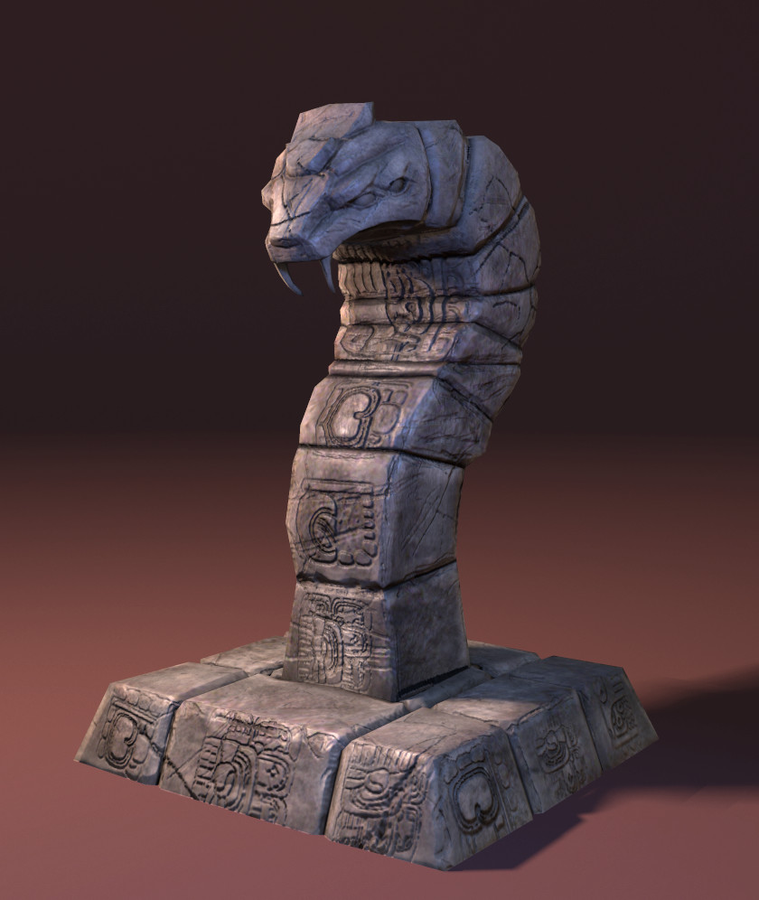 white snake statue