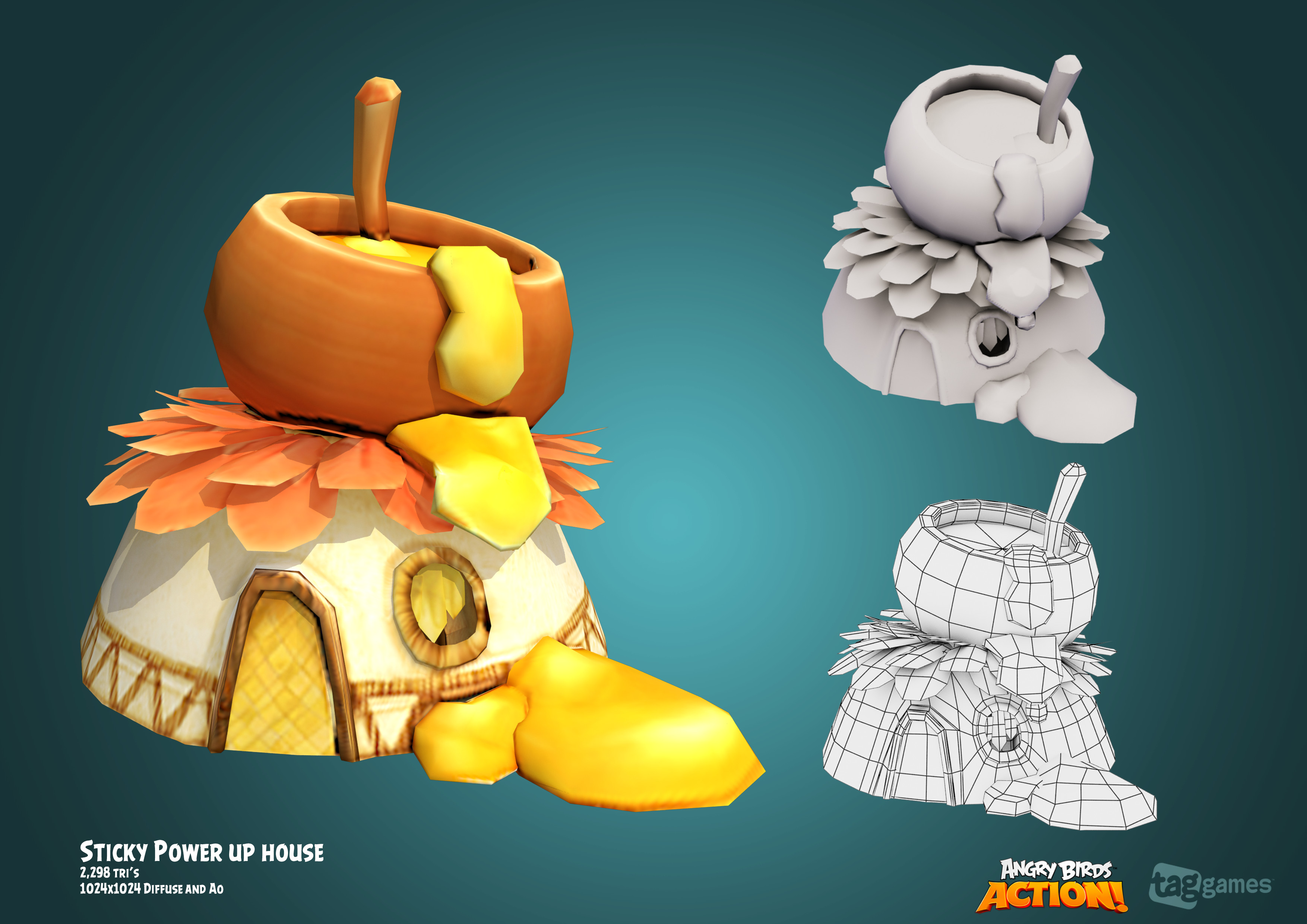 Artstation Angry Birds Action Bird Village Power Up Houses Kerri Targett