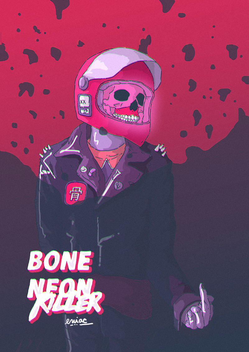 Tomas Ciger Eniac - Bone NEON Killer (BNK Man), image size:800x1131