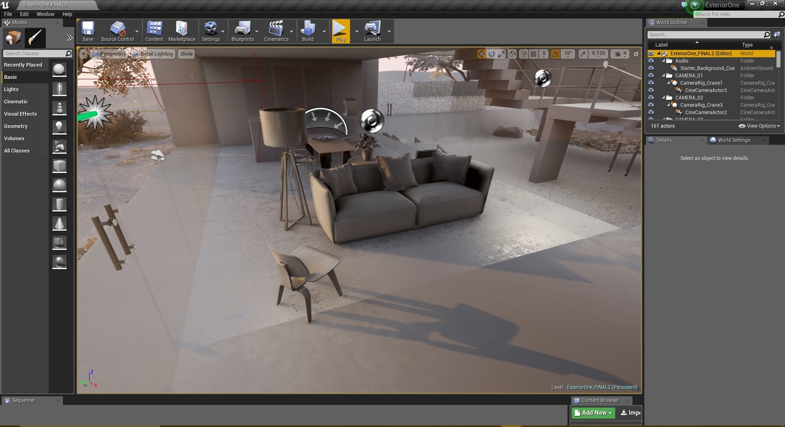 Unreal Engine 4 - Detailed lighting interior