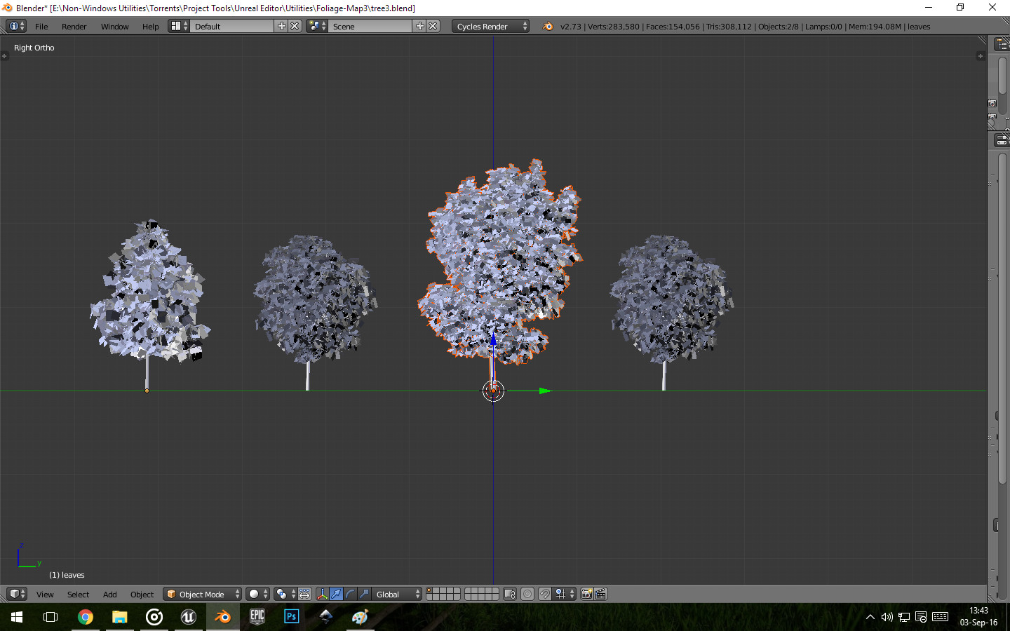Final Tree Models used in Other Images