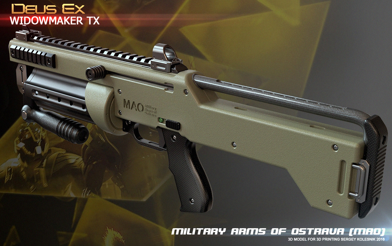 Artstation Widowmaker Tx Deus Ex 3d Print Model Sergey Kolesnik