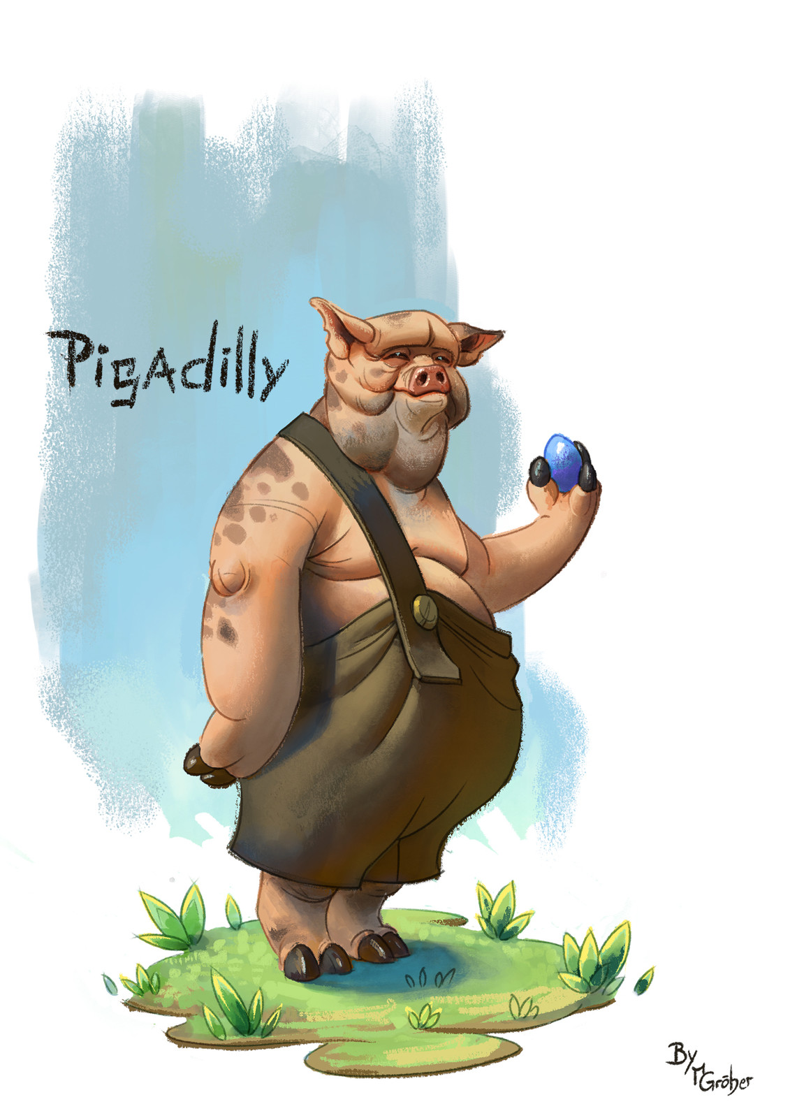 Pigadilly character painting