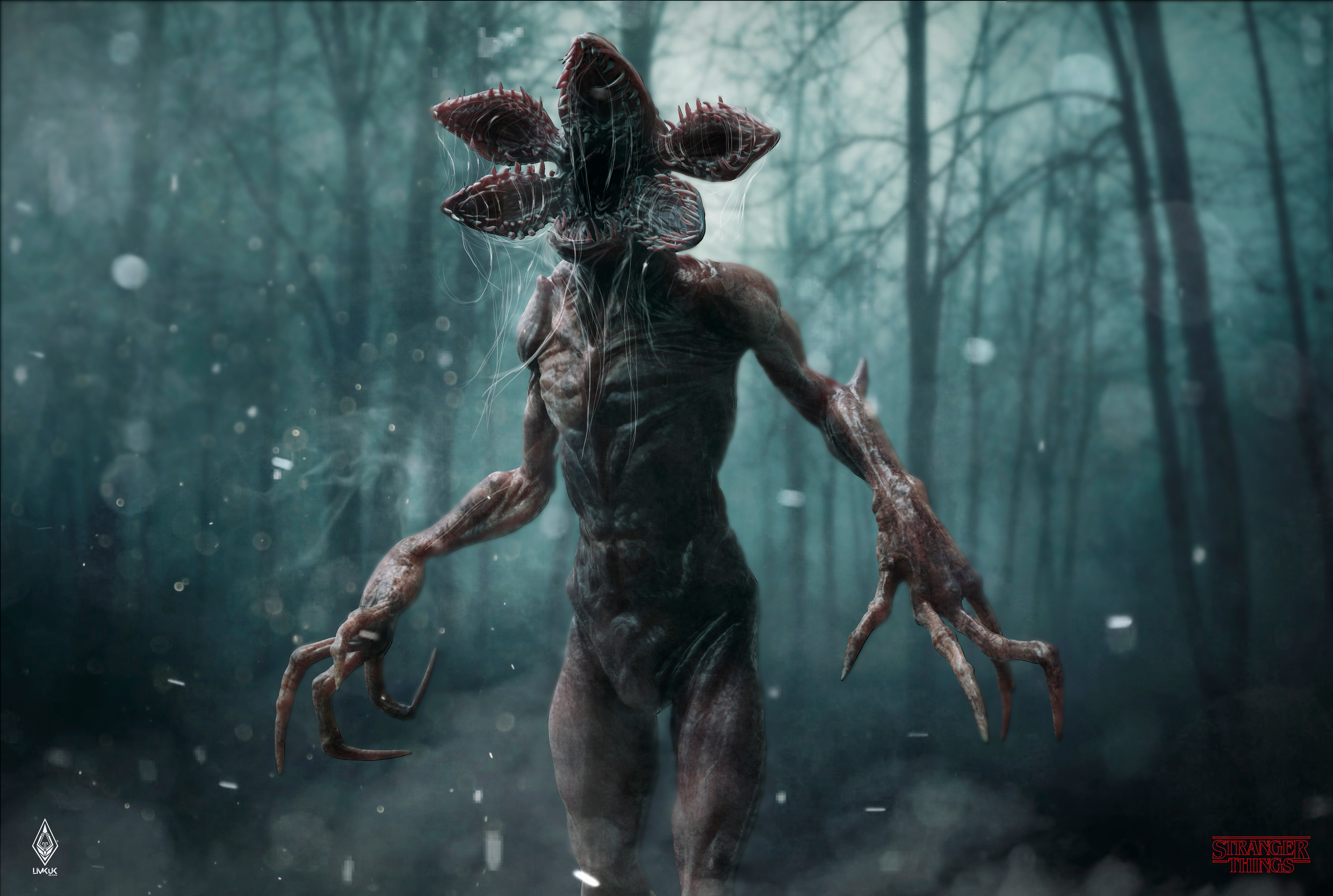 Artstation Stranger Things Demogorgon Limkuk