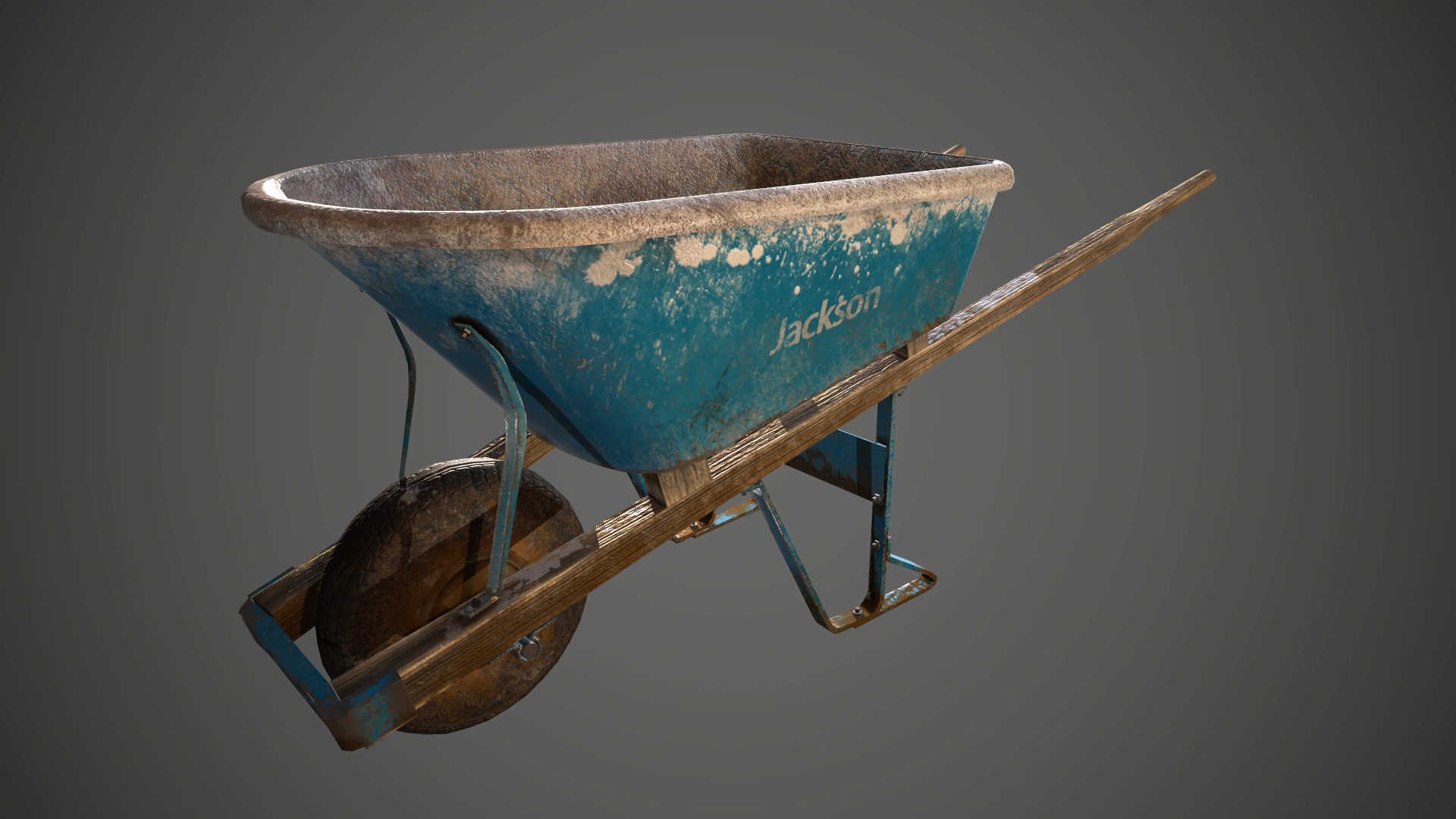 ArtStation Wheelbarrow Game asset, Neil Colaco
