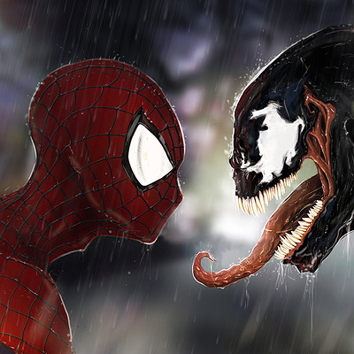 Spiderman & Venom Fan Art