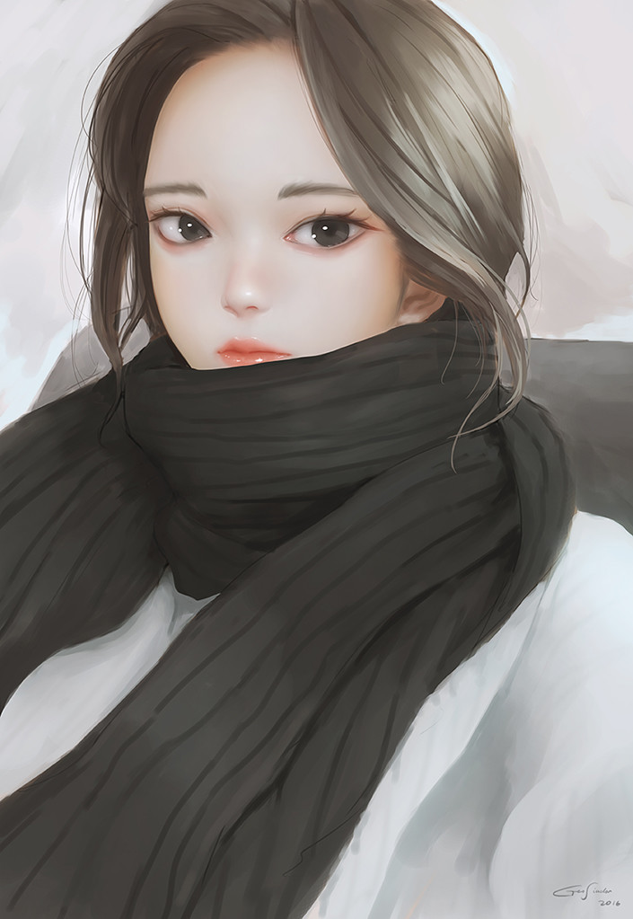 Artstation Girl Painting Geo Siador