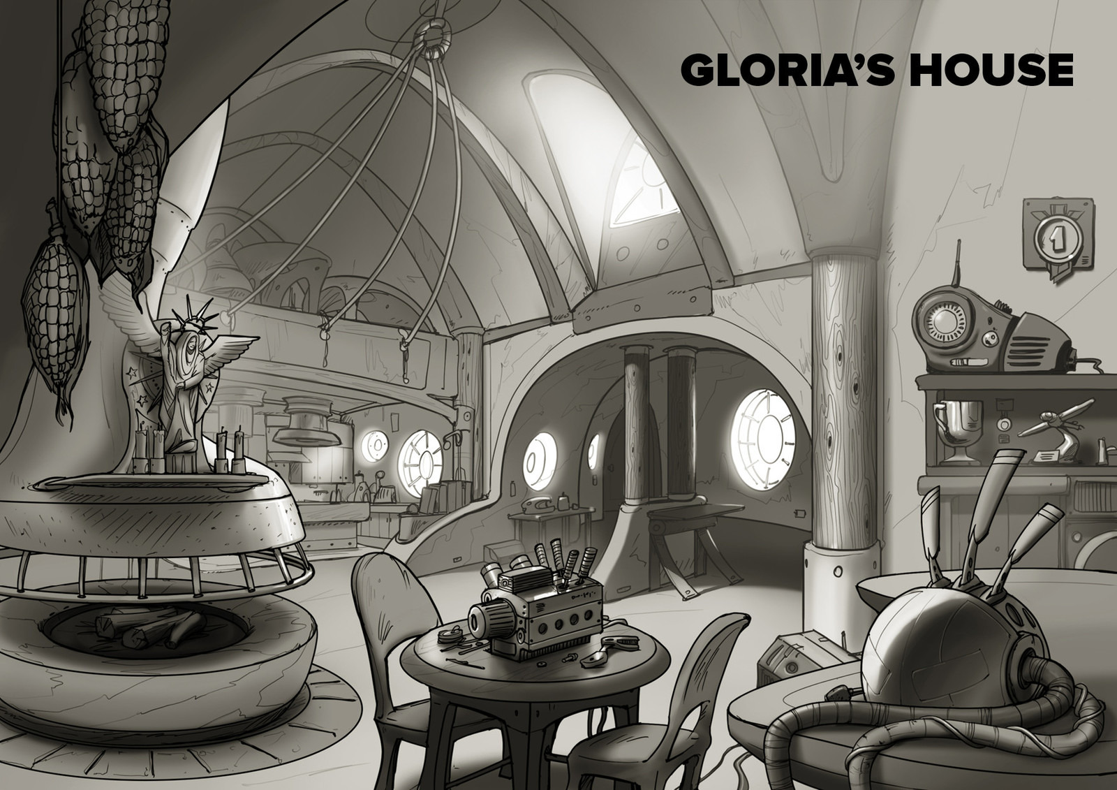Concept Art - Gloria's House.