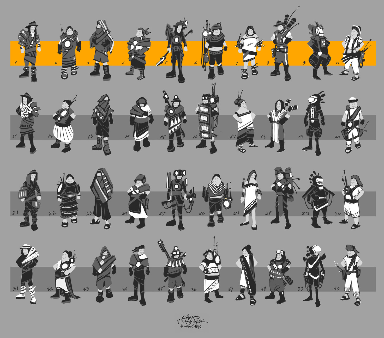 Concept Art - Character Development.