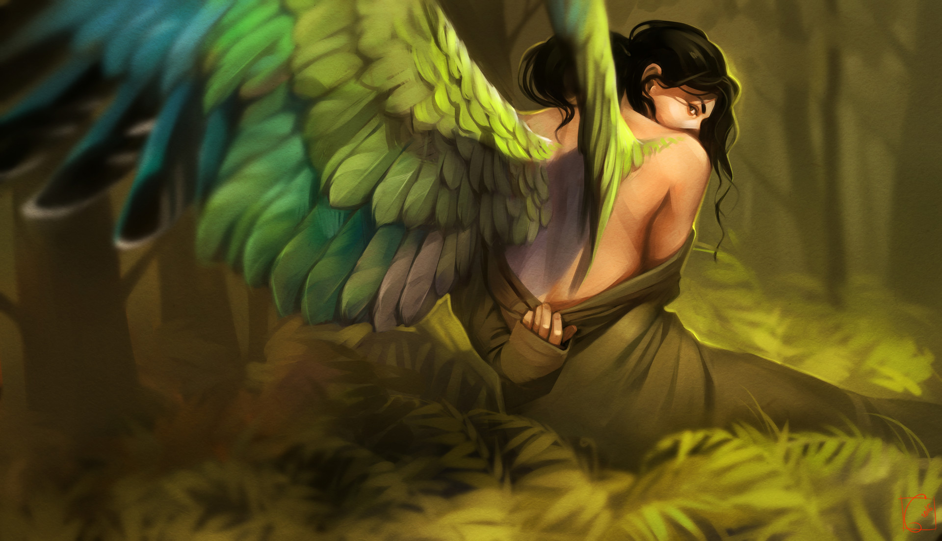 ArtStation - Green wings