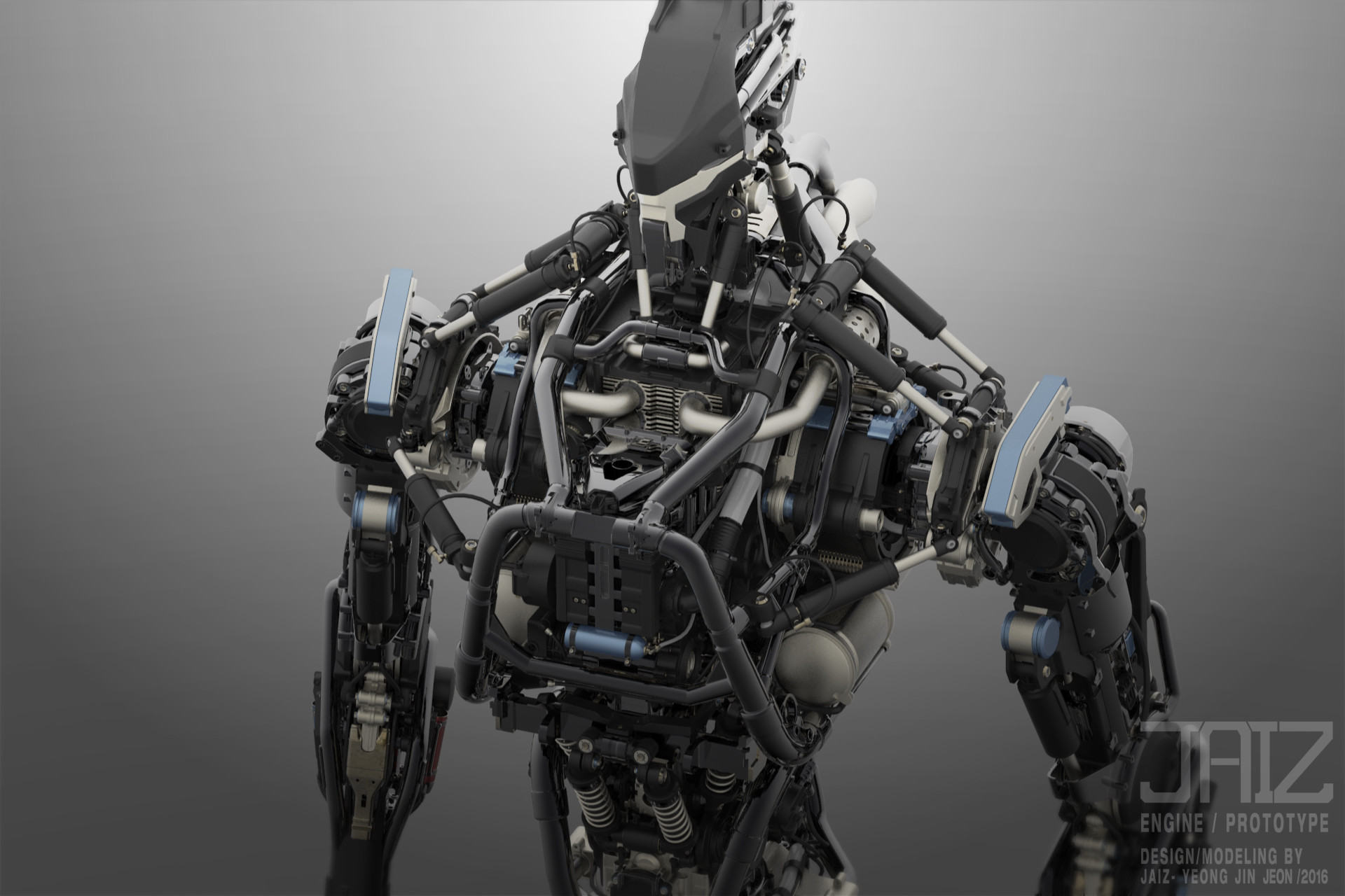 yeong jin jeon racer frame 6 - 10 Humanoid Robots concept art We Can't Wait to See in Real Life