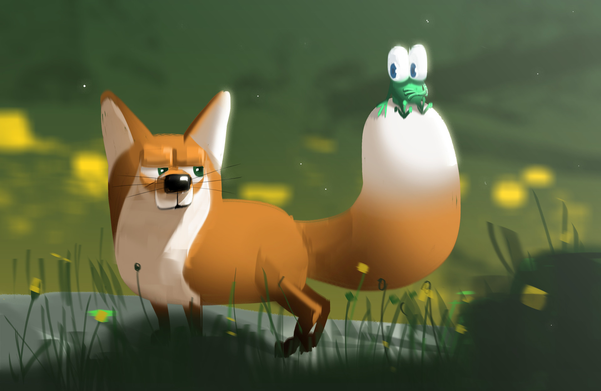 Artstation Fox And Frog