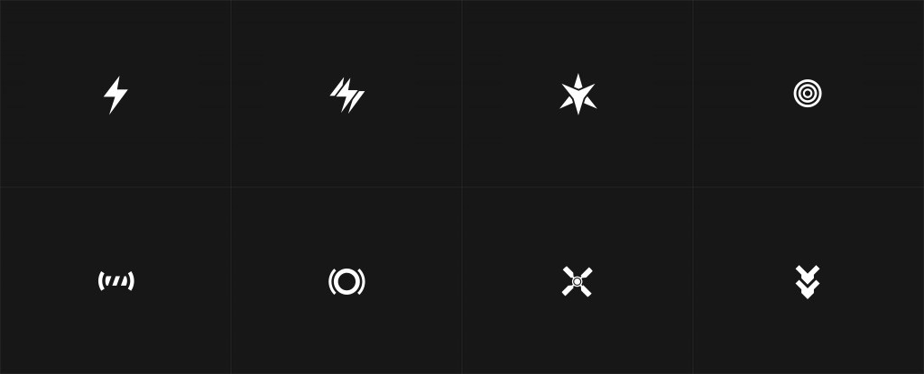 Weapon icons.