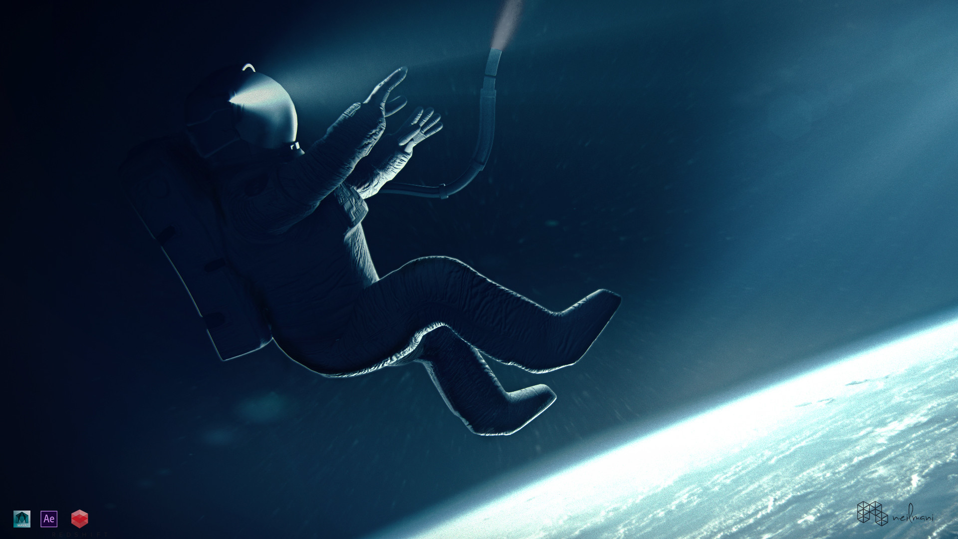 ArtStation Space Fall