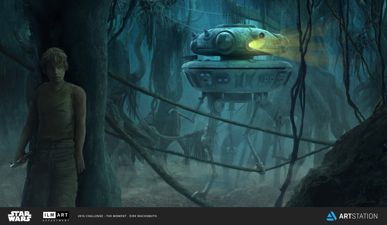 'Probe Droid on Dagobah'