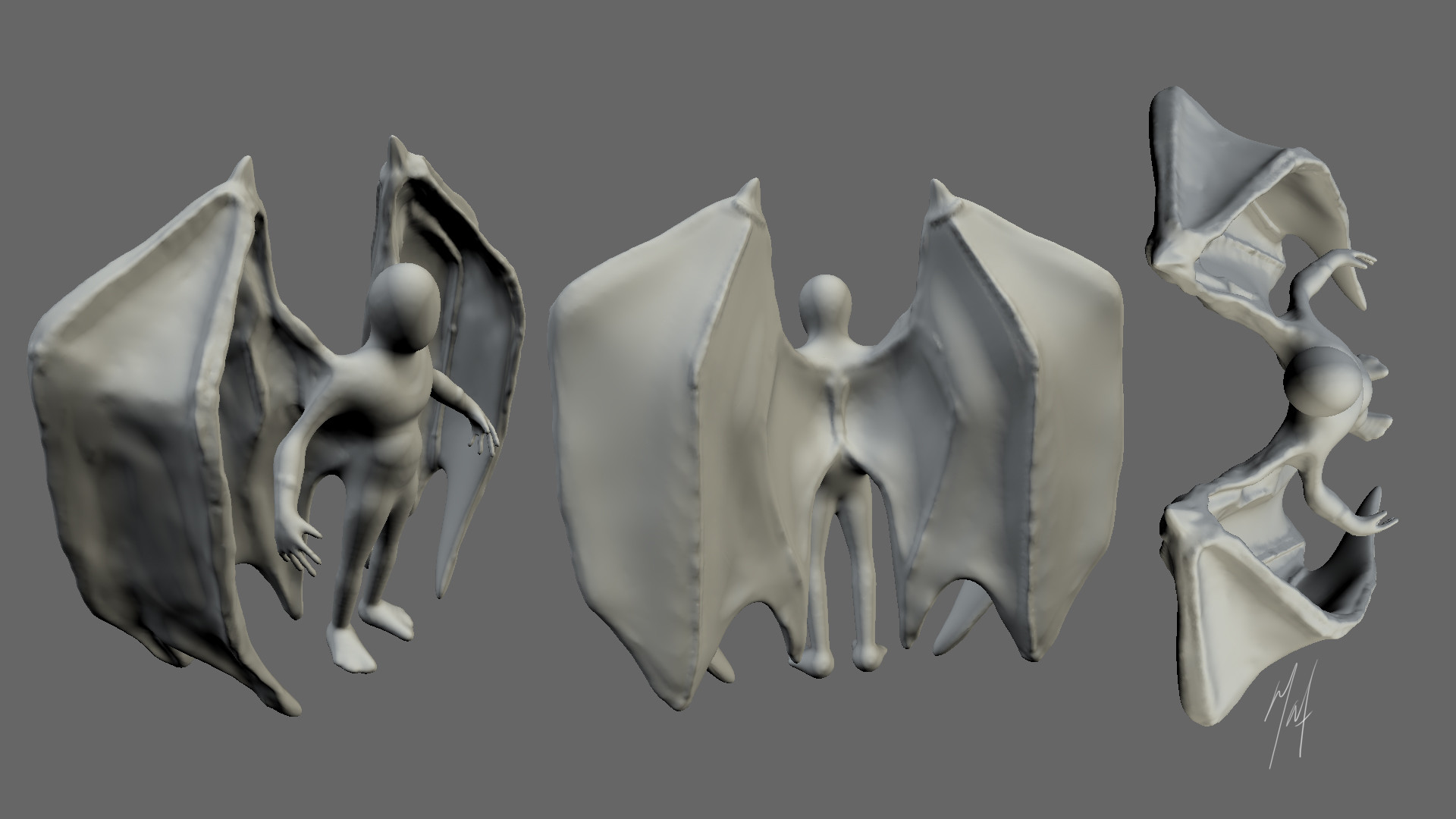 ArtStation gargoyle wings