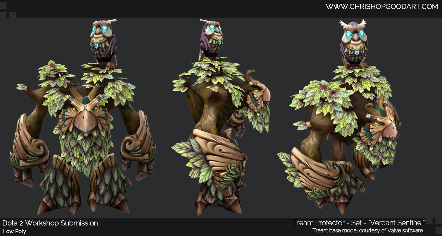 Artstation Dota 2 Treant Set Verdant Sentinel Chris Hopgood