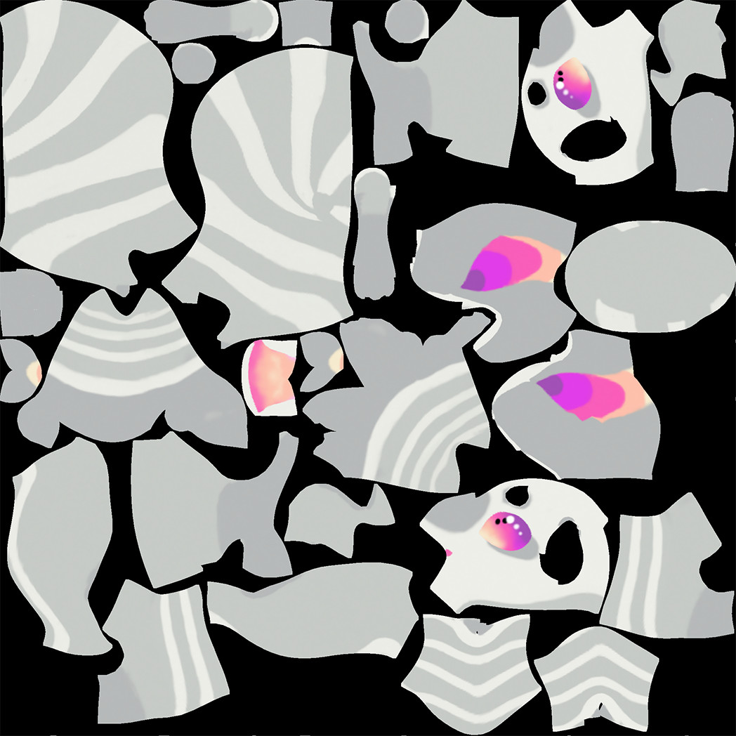 Singular Texture Map Used