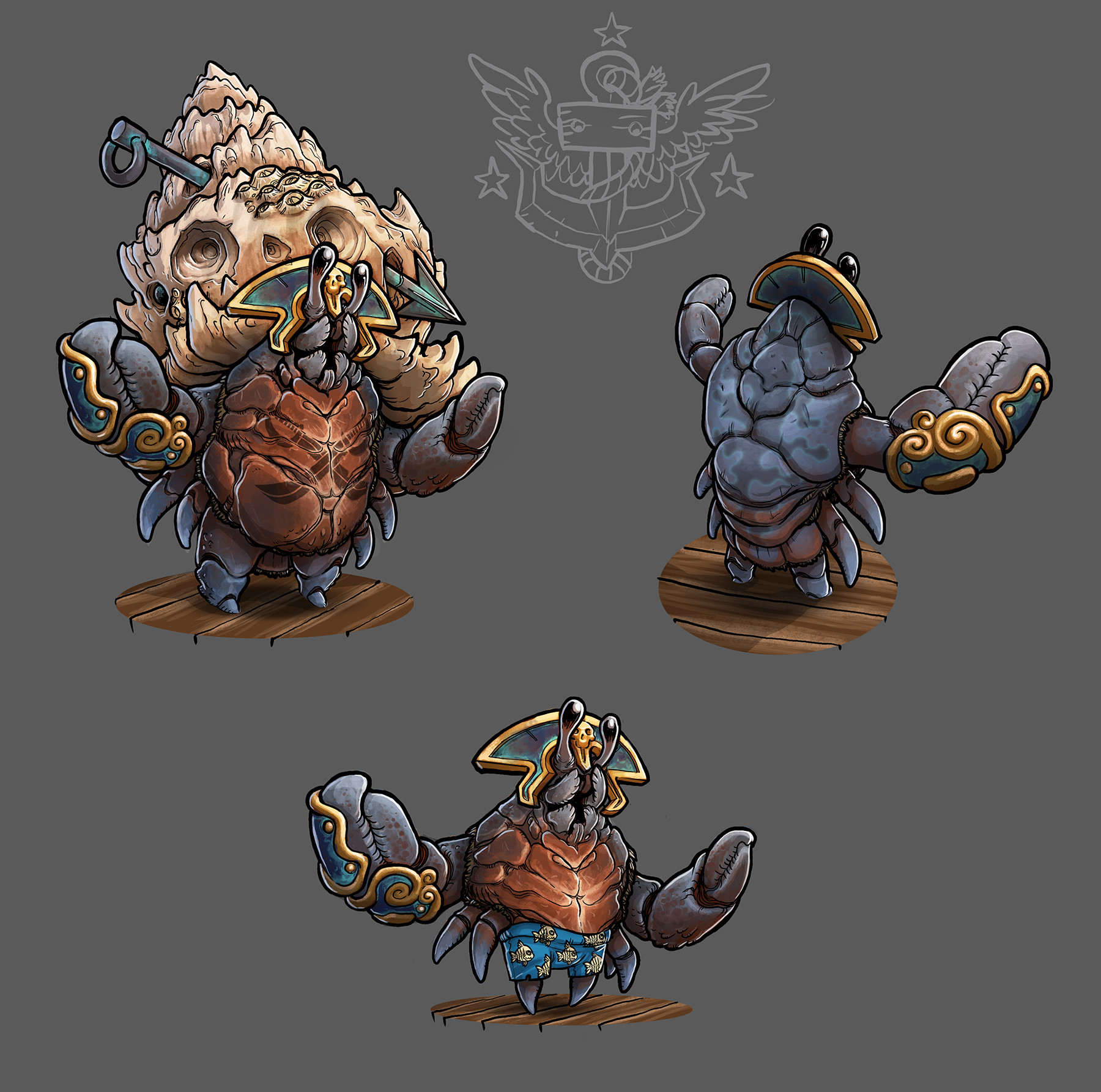 ArtStation Hero Bound Water Boss enemy