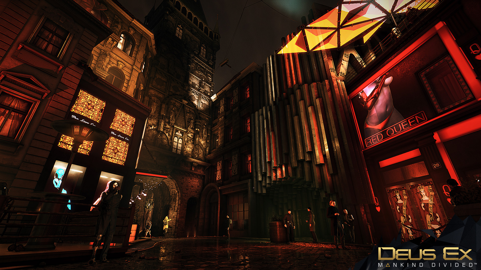 ArtStation - Deus Ex Mankind Divided | Prague City Hub - Red Light ...