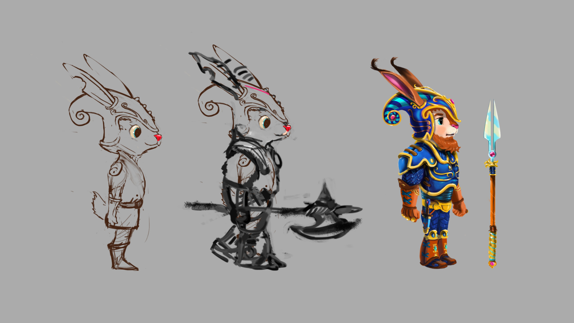 ArtStation - warrior rabbit