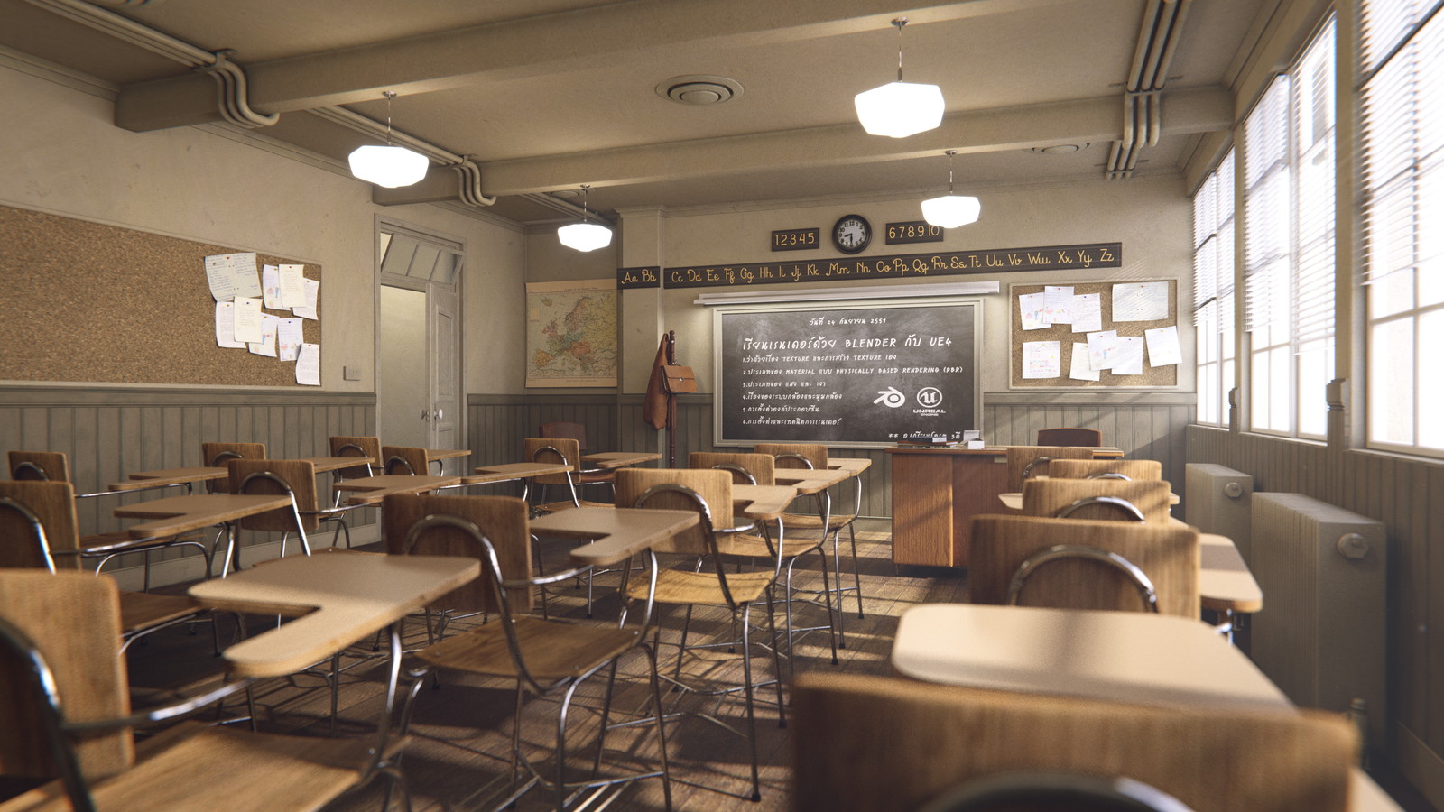 Classroom 4K
Cycle Render in Blender  Demo scense
https://www.blender.org/download/demo-files/