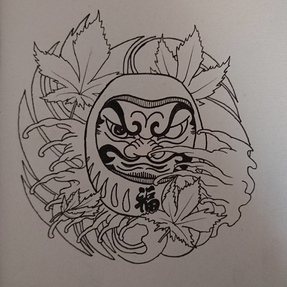 My Totoro Daruma tattoo  rghibli