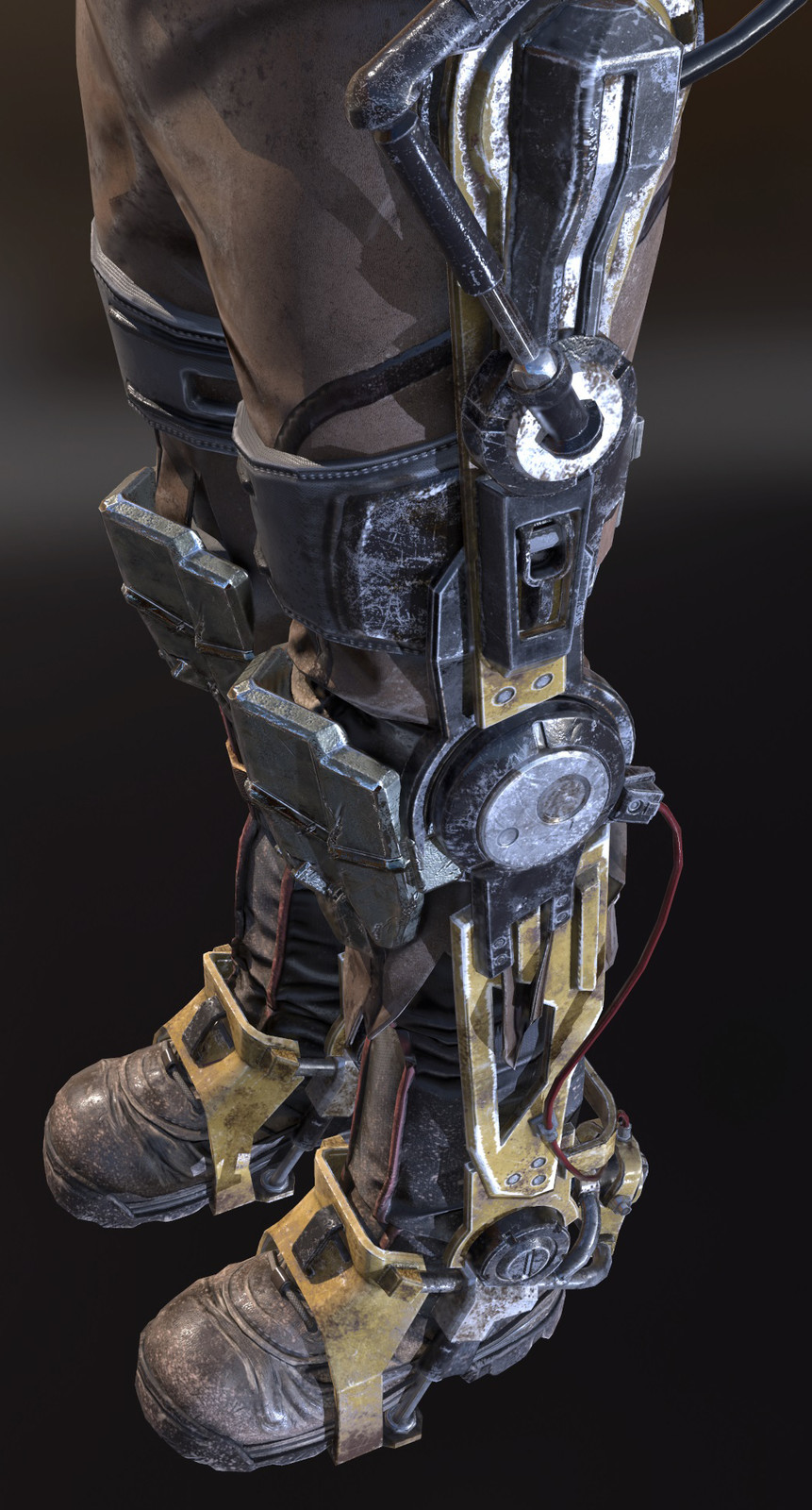WIP shot of the exosuit on a previous (cut) character