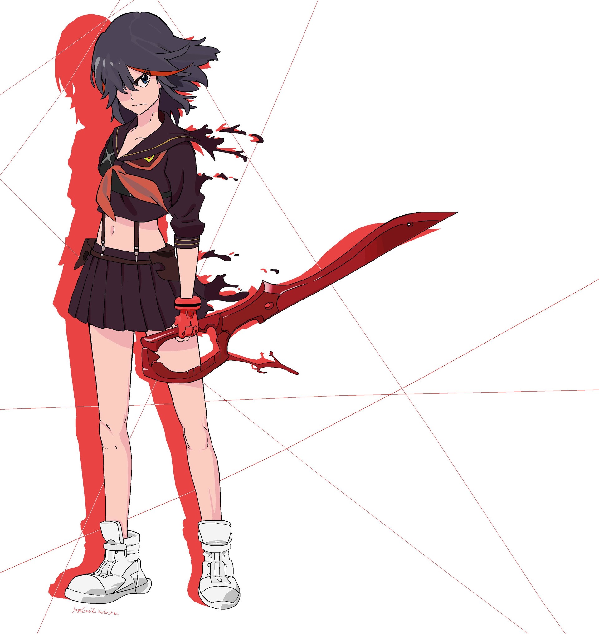 ArtStation - Kill la kill 2014 (on MS Paint with mouse)