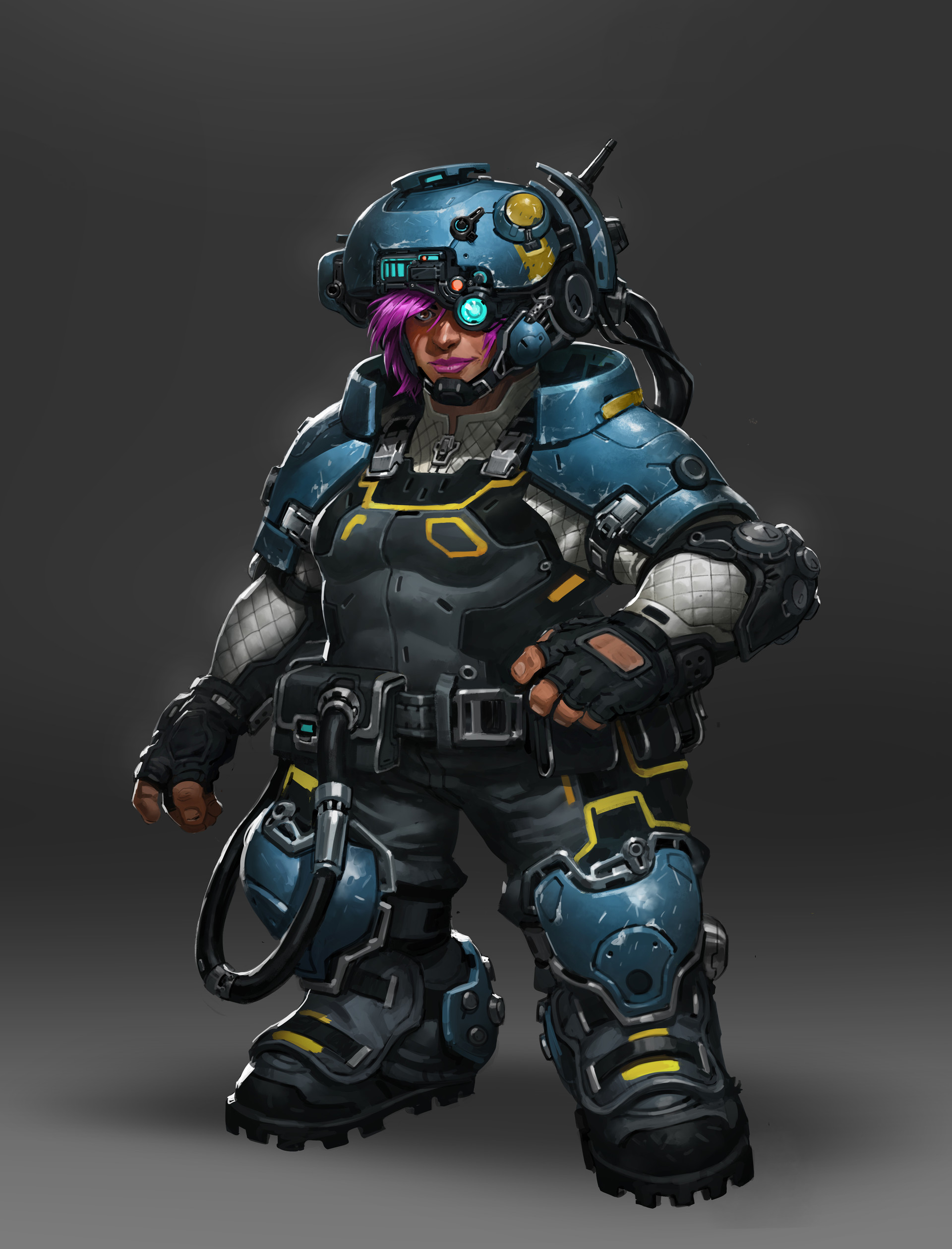 Artstation mech pilot widget