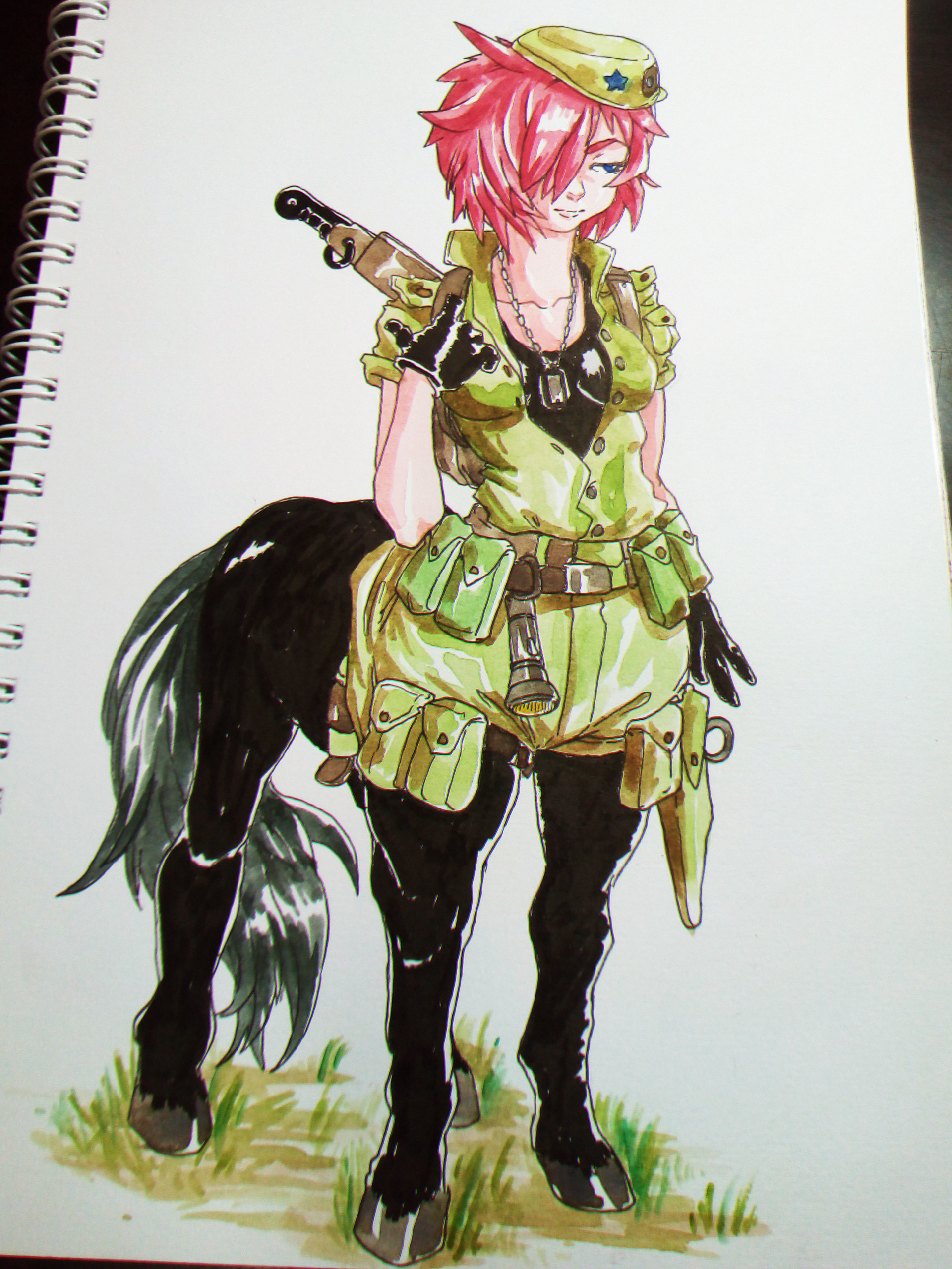 ArtStation - Centaur Soldier Girl