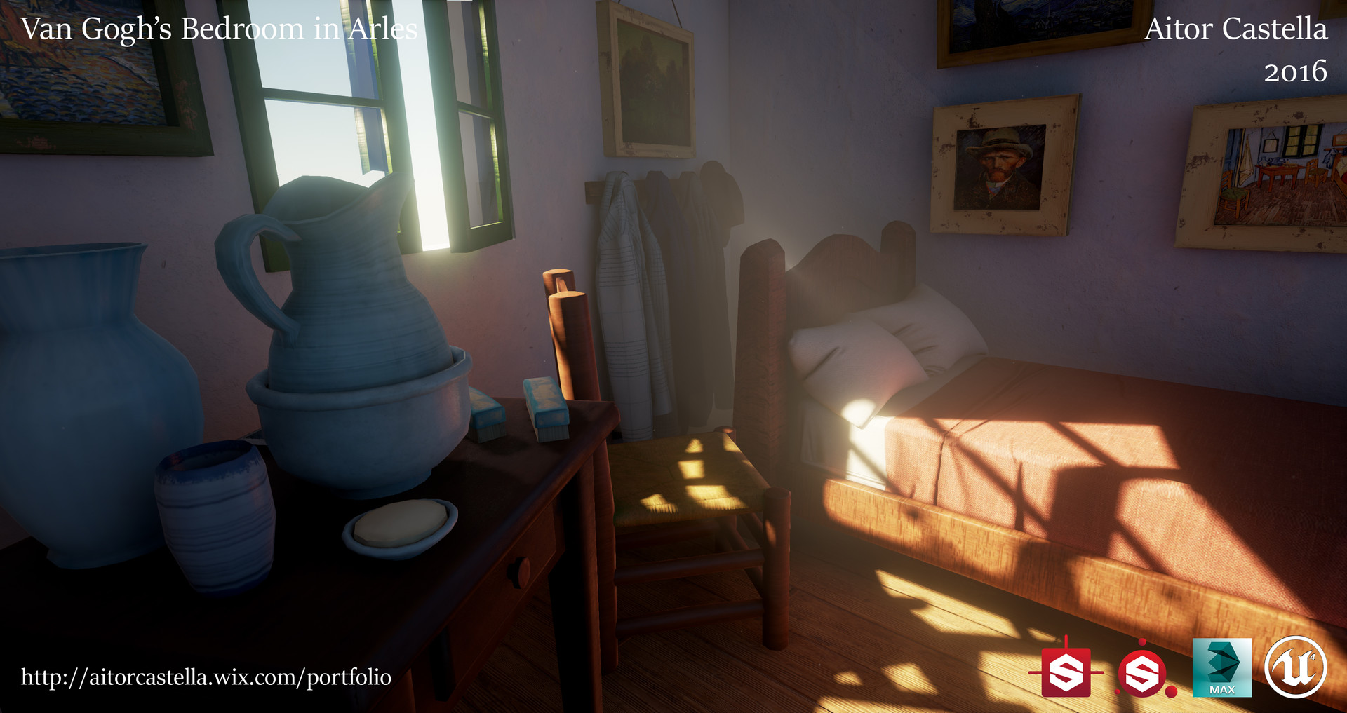 Artstation Van Gogh S Bedroom In Arles Aitor Castella