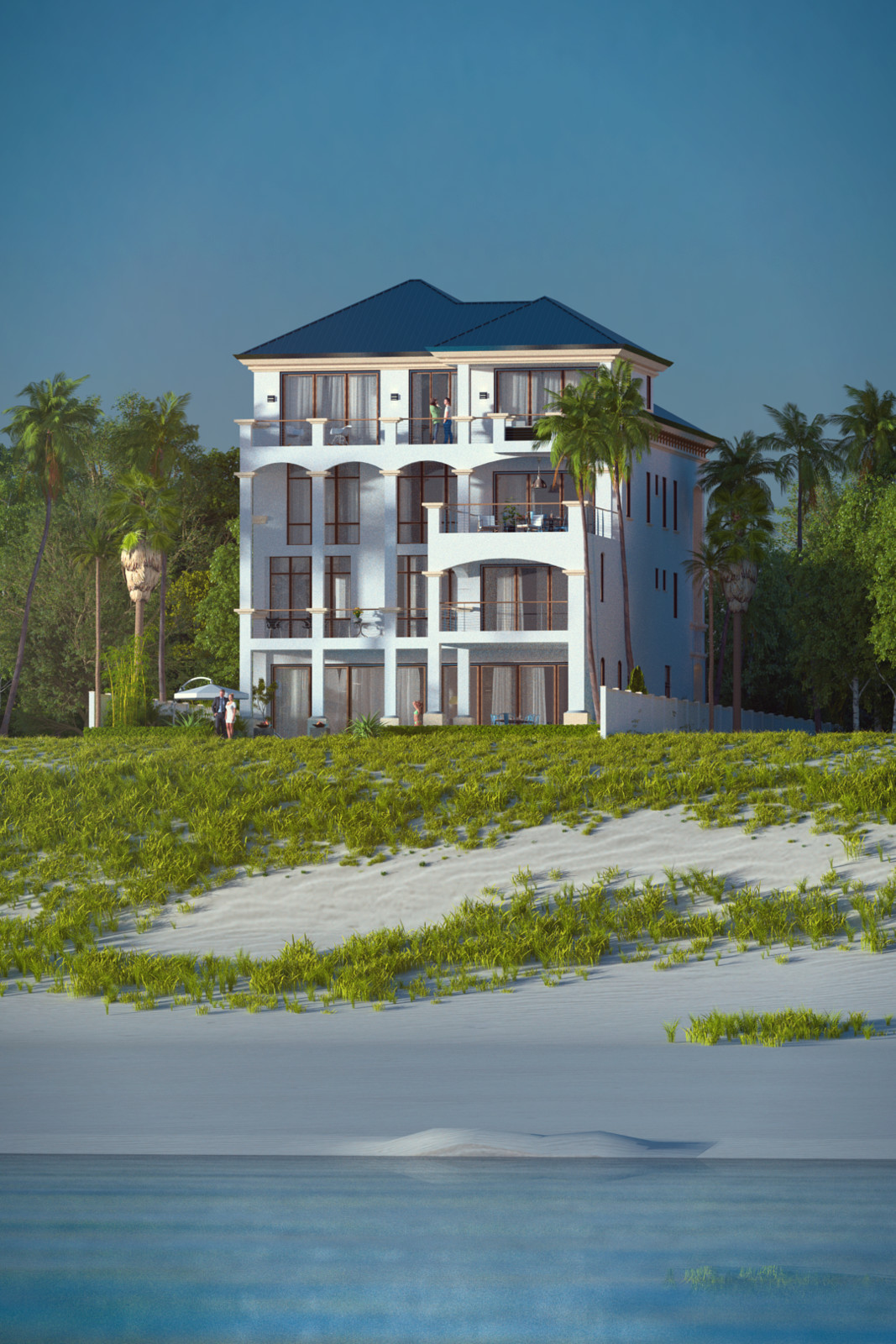 SketchUp + Thea Render 
Seagrove Beach House:
From Water 01 A Lumina Rise
1080 × 1620 Presto MC Bucket