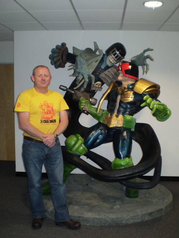 2000AD comic lobby with John Burdis
